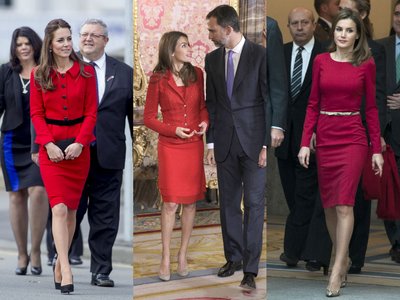 Kembridžo hercogienė Catherine ir Ispanijos princesė Letizia