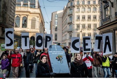 Protestas prieš  Europos Sąjungos ir Kanados laisvosios prekybos sutartį