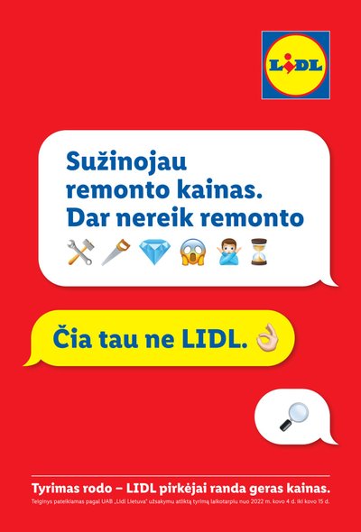 Čia tau ne LIDL kampanija