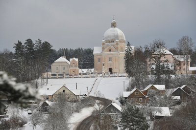 Liškiava nuo piliakalnio