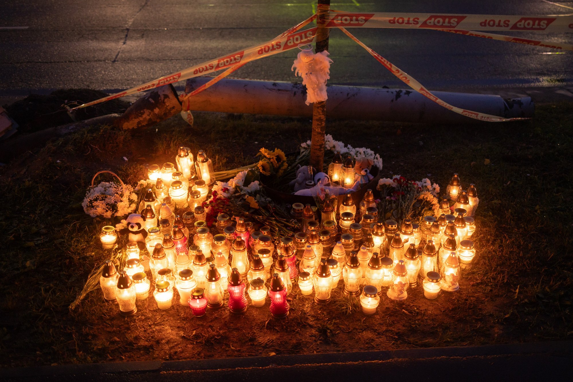 Grief Lingers Over Tragic Vilnius BMW Crash; Site Becomes Memorial