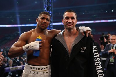 Anthony Joshua ir Vladimiras Kličko