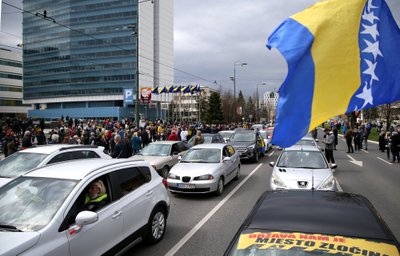 Protestas Sarajeve reikalauja vakcinų pirkimo