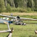 Nelaimė Trakų rajone – šalia Paluknio aerodromo nukrito sklandytuvas, vyriškis sunkiai sužalotas