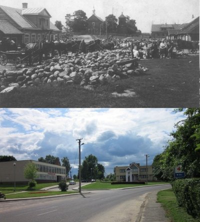 Tauragnų miestelio aikštė