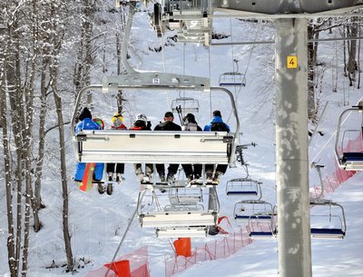 Slidinėjimas su šeima