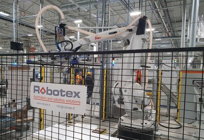  ABB ir Robotex robotas. SBA foto