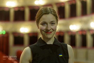 Aistė Diržiūtė. Giuseppe Bertolucci vardo premijos įteikimo ceremonija Romoje (Dante Farricella nuotr.)  