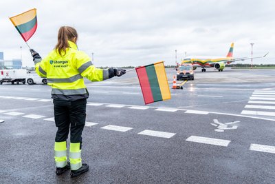 AirBaltic lėktuvas Vilnius