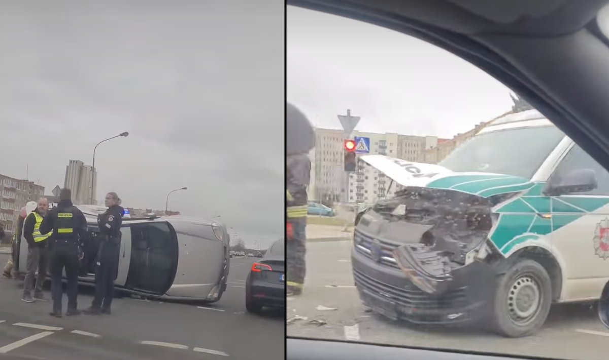 Policijos avarija Klaipėdoje