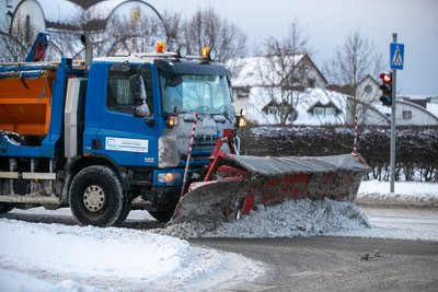 Sniegas Klaipėdos gatvėse 