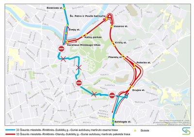 Autobusų maršrutų pakeitimai // SĮ „Susisiekimo paslaugos” nuotr.