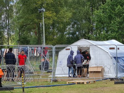 Migrantų stovykla Rūdninkuose