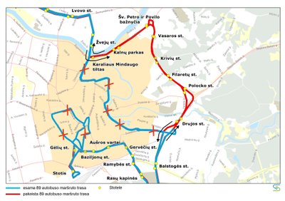 Autobusų maršrutų pakeitimai // SĮ „Susisiekimo paslaugos” nuotr.