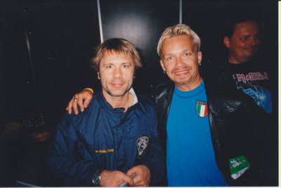 Martynas Starkus su Bruce Dickinson (Iron Maiden)