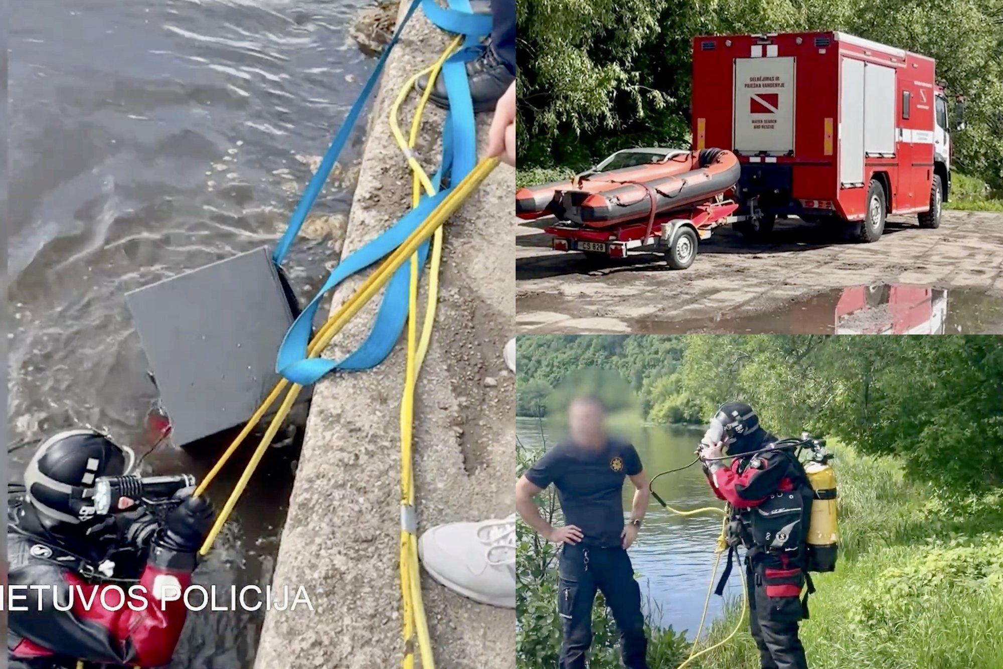 Safe recovered from Neris River after major theft in Vilnius Old Town; suspects detained