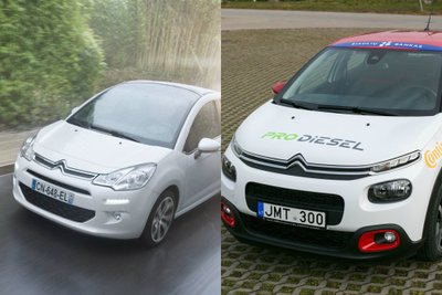 Antros ir trečios kartų "Citroen C3" eksterjeras skiriasi smarkiai