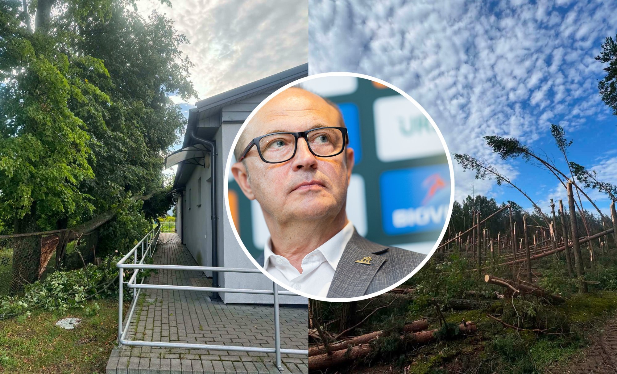 Lithuanian Mayor Asks Storm-Hit Residents About Needs, Directs Them to Local Aid