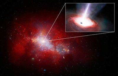JAV astronomai atrado greičiausiai besimaitinančią juodąją skylę ankstyvojoje Visatoje