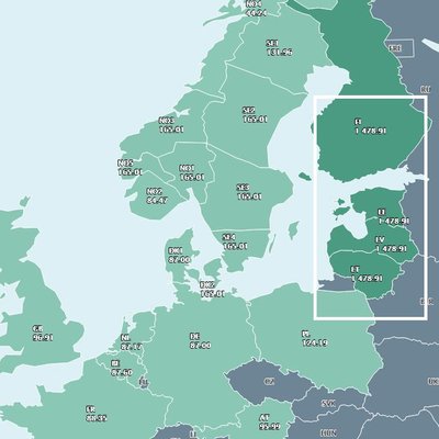 Elektros didmeninė valandinė kaina sausio 5 d., 8–9 val. Lietuvos laiku (Eur/MWh, be PVM)