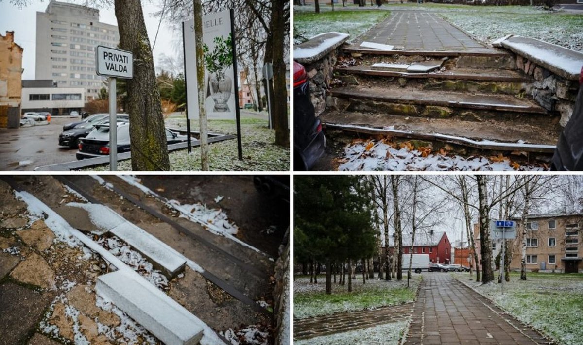 Panevėžio centre – netvarkingi ir net pavojingi laiptai bei šaligatviai