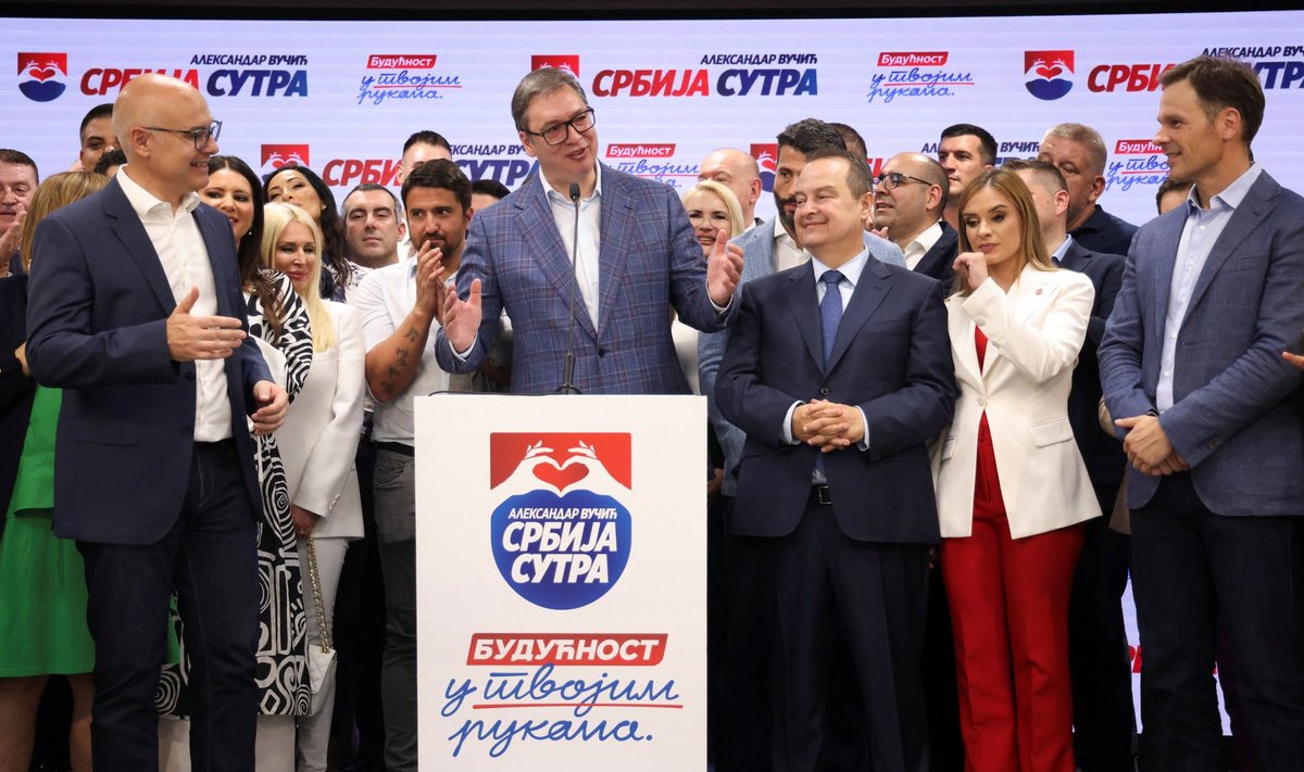 Vietos valdžios rinkimus Belgrade laimėjo A. Vučičiaus valdančioji partija