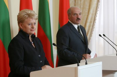 Dalia Grybauskaitė ir Aleskandras Lukašenka