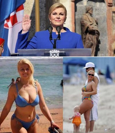 Prezidentė Kolinda Grabar-Kitarovič.