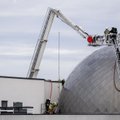 Vilniaus centre degė planetariumo stogas