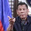 Buvęs Filipinų prezidentas Duterte po suėmimo skraidinamas į teismą Hagoje