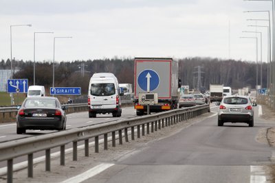 Apsisukimas ties Giraite kelyje Kaunas - Klaipėda