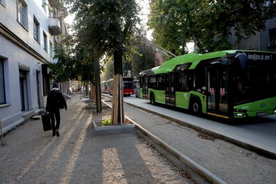 Kauno centre remontuojama Kęstučio gatvė