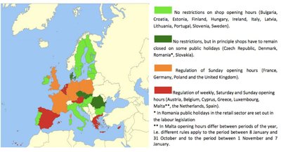 Darbo laikas Europoje