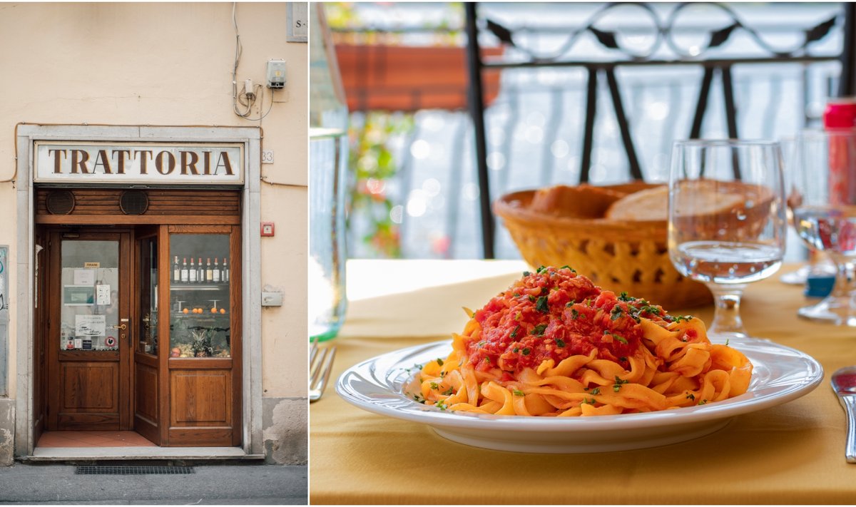 Tikras geras itališkas maistas randamas osterijoje ar trattorijoje