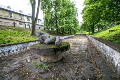 Kaukų skveras iki rekonstrukcijos