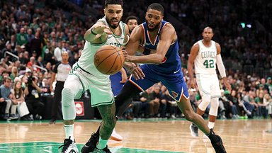 NBA pusfinalių starte fenomenalus Jokičius apvogė „Thunder“, o čempionai krito prieš „Knicks“
