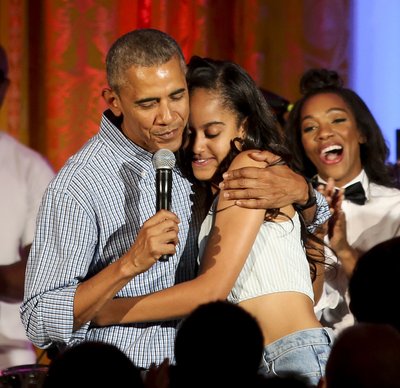 Baracas ir Malia Obama