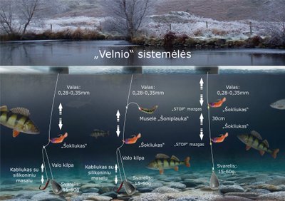 Schema. Žūklė "Velniu"