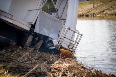 Per potvynį atrodo, tarsi Berčiūnai būtų įsikūrę prie ežero