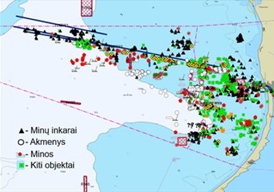 Lietuvos vandenyse aptikti objektai
