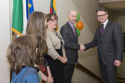 Irish Ambassador David Noonan with The Lithuania Tribune's Ruslanas Iržikevičius