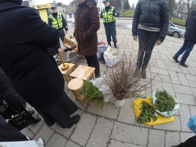 Aplinkosaugininkai skirs baudas pataisais prekuvusiems prekeiviams