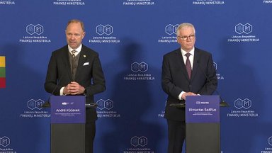 Finansų ministerijos ir NIB sutarties dėl 400 mln. eurų kredito gynybai pasirašymas