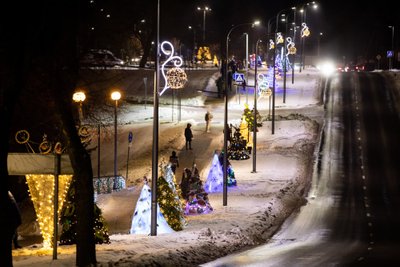 Molėtų eglutės įžiebimas. Nuotraukos Molėtų turizmo ir verslo informacijos centras ir Žygimantas Gedvila