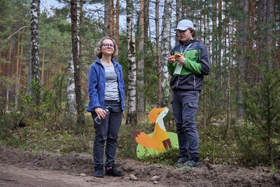  K. Radžvilaitė su sūnumi, Lietaus vaikų šeimų žygis (Vėtrės Antanavičiūtės nuotr.) 