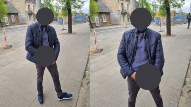 Judrioje Vilniaus gatvėje siautėja savo lytinį organą demonstruojantis vyras