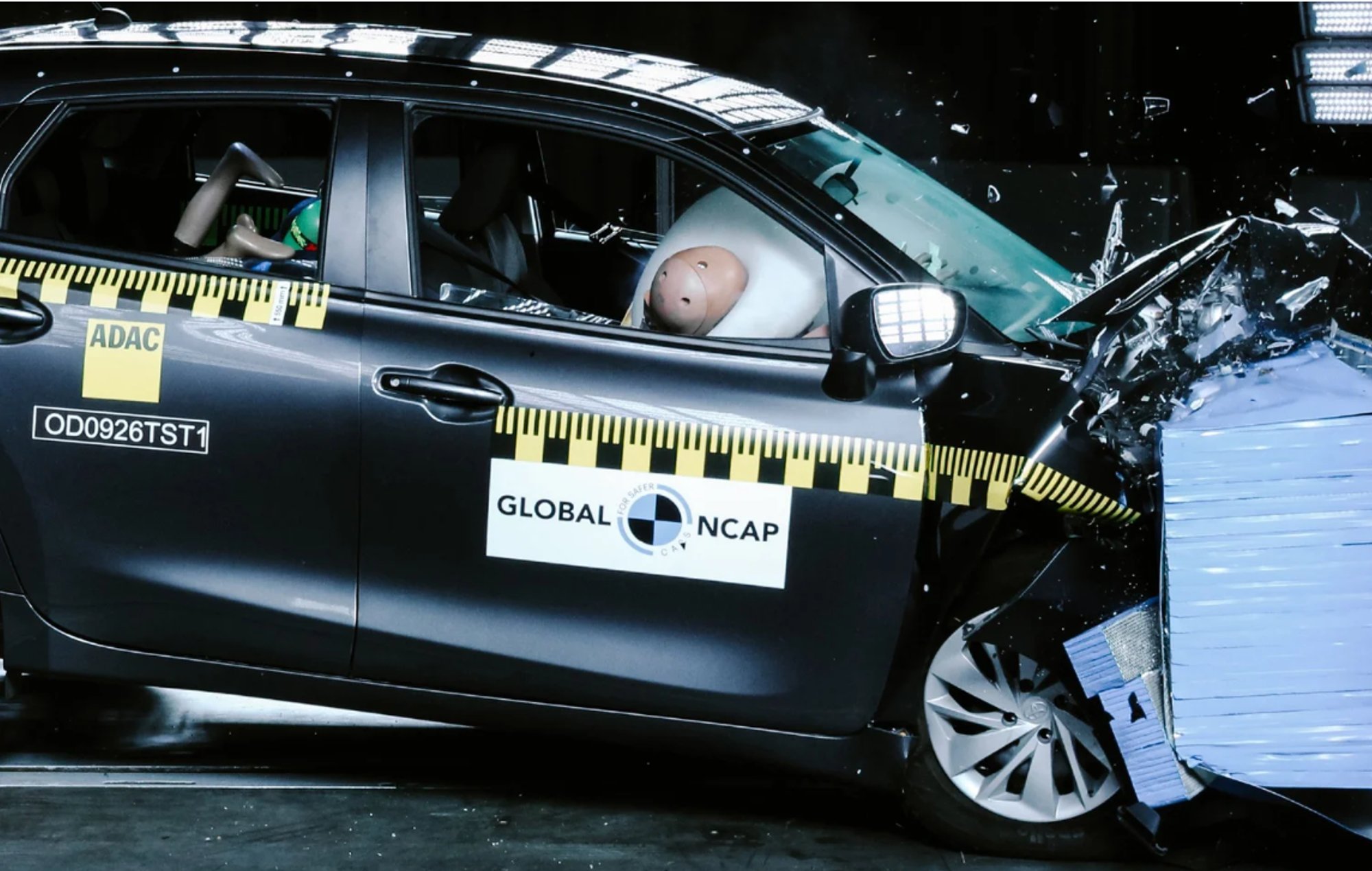Toyota Starlet Gets Zero Safety Stars in Shocking Global NCAP Test