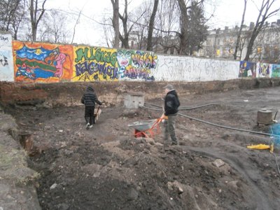 Mindaugo mokyklos teritorijos sutvarkymas. Vilniaus miesto savivaldybės nuotr