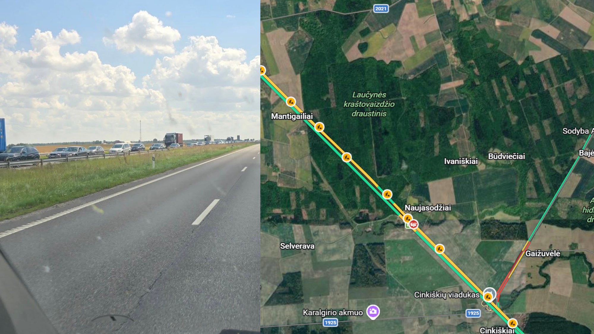 Drivers Choke on Friday: Highway to the Coast Stands Still