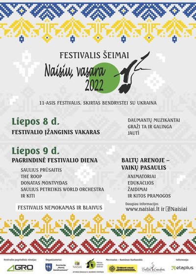 Naisių vasaros festivalyje – žinomi muzikos vardai